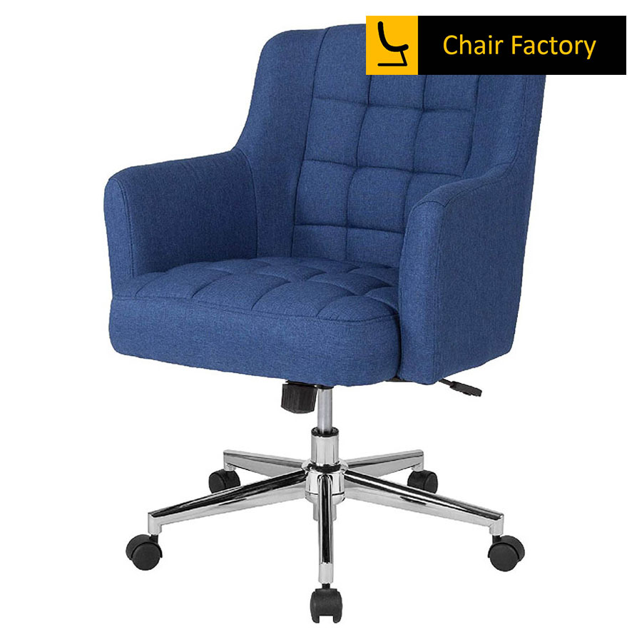 Stamford Blue Checks Designer Chair